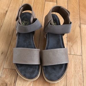 Tan Platform Sandals